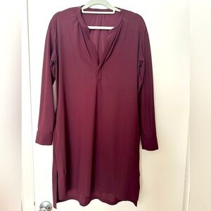 Lululemon Effortless Dress in Bordeaux, Travel Athletic Athleisure, small stain